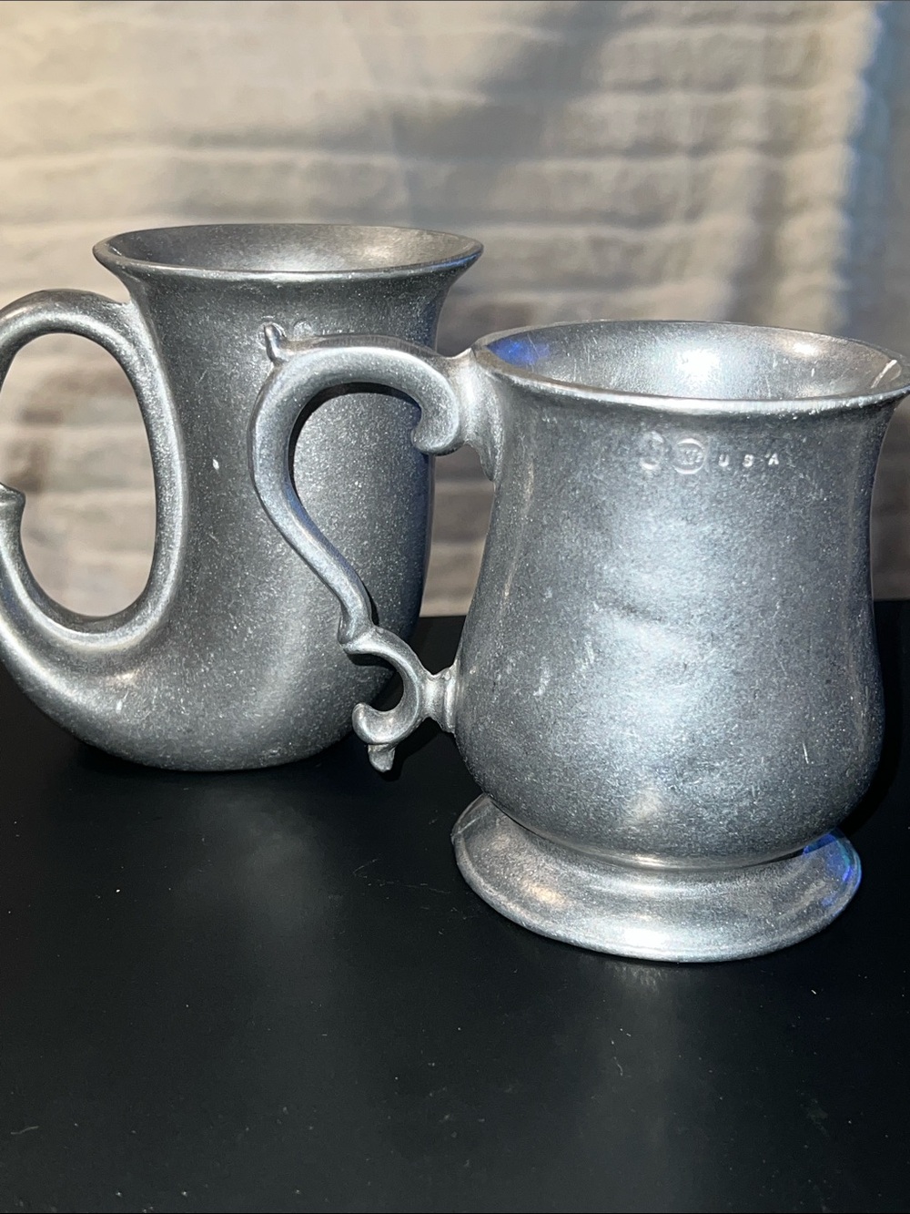 Vintage Wilton Armetale Tavern Mugs - Matching RWP Set of 2